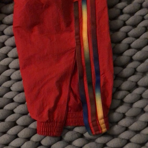 Red Adidas swish pants! Vintage style, never been worn, super cute and trendy! - Picture 9 of 14